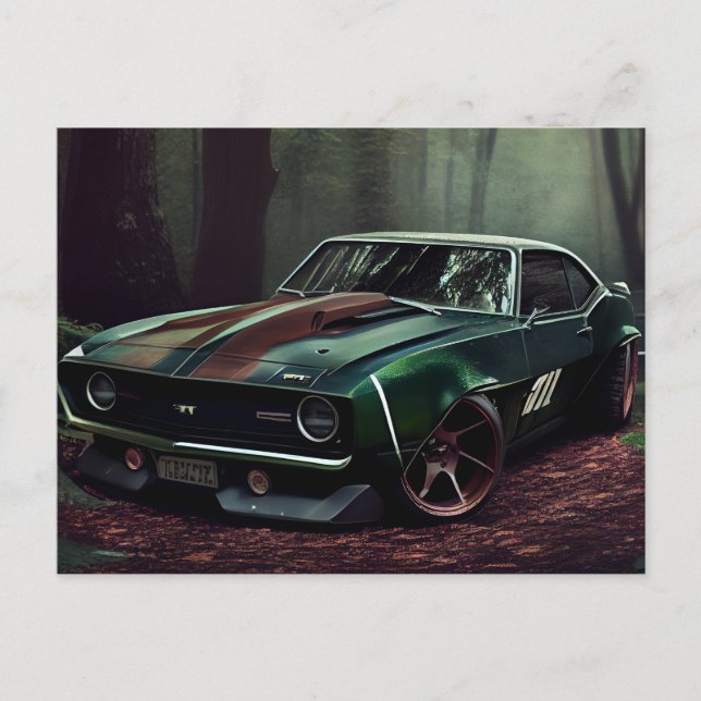 Cartes Postales auto forest (Anverso)