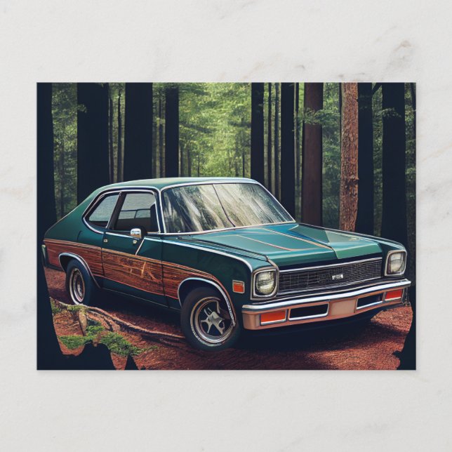 Cartes Postales auto forest (Anverso)