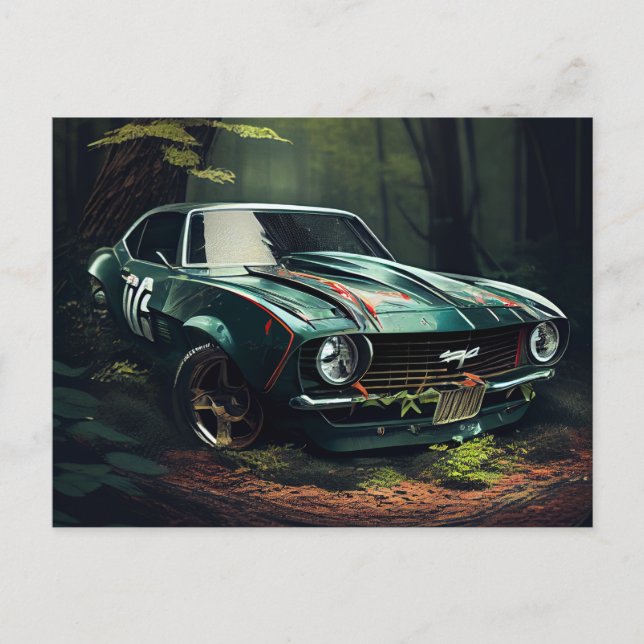 Cartes Postales auto forest (Anverso)