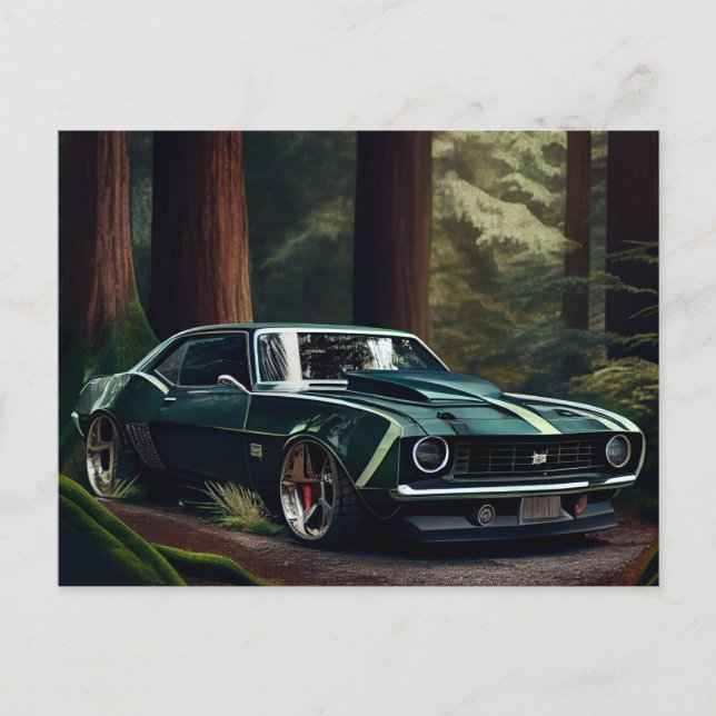 Cartes Postales auto forest (Anverso)