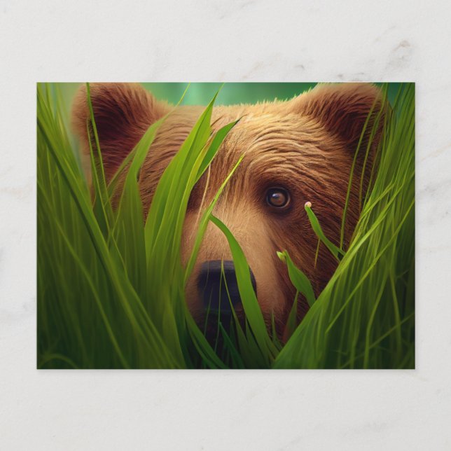 Cartes Postales bear herbe (Anverso)