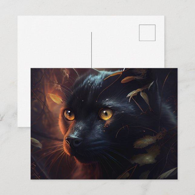 Cartes Postales Black Cat (Anverso / Reverso)
