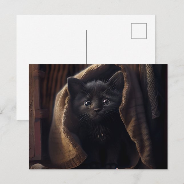 Cartes Postales Black Cat (Anverso / Reverso)