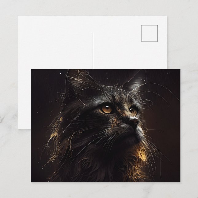 Cartes Postales Black Cat (Anverso / Reverso)