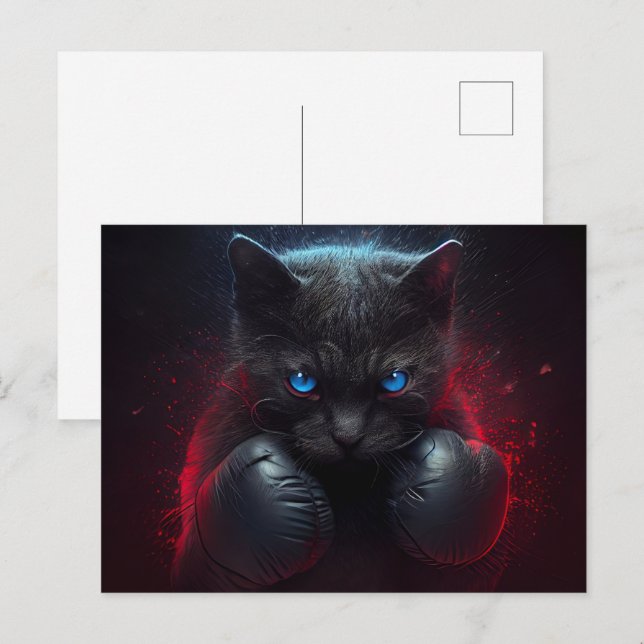 Cartes Postales Black Cat (Anverso / Reverso)