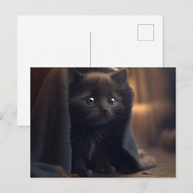 Cartes Postales Black Cat (Anverso / Reverso)