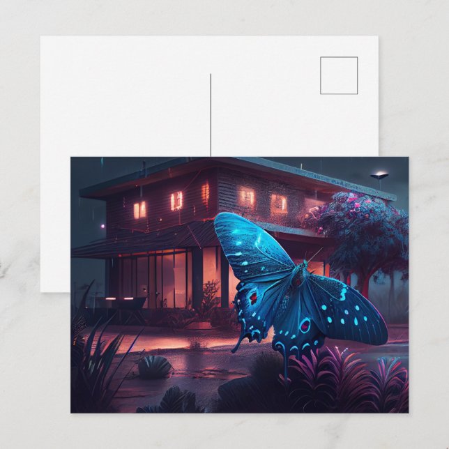 Cartes Postales butterfly (Anverso / Reverso)