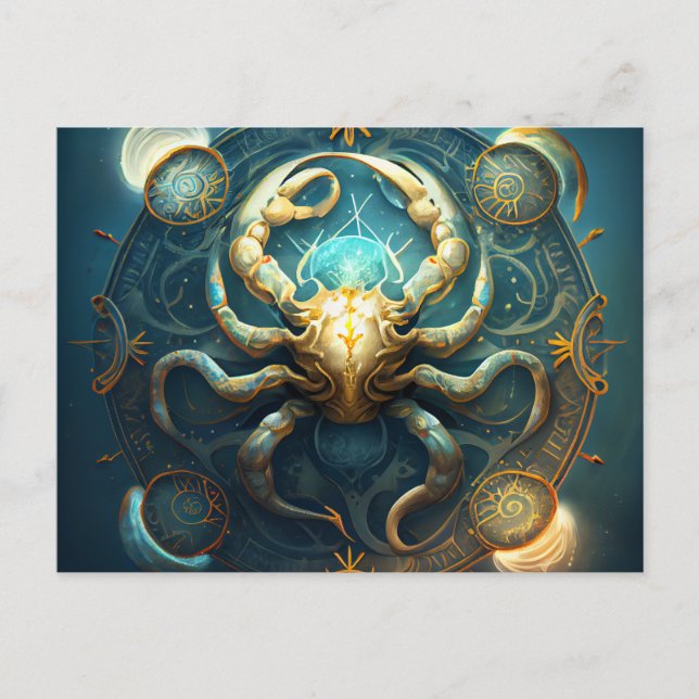 Cartes Postales Cancer Zodiac (Anverso)