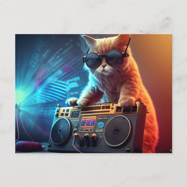 Cartes Postales Cat Funny (Anverso)