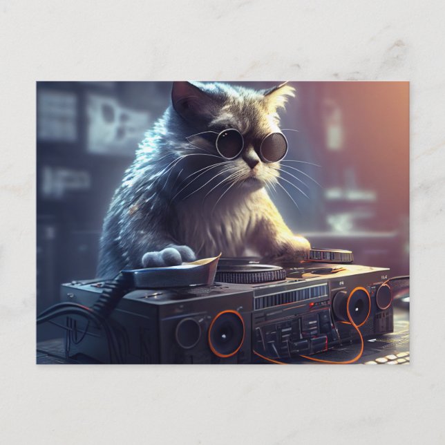 Cartes Postales Cat Funny (Anverso)