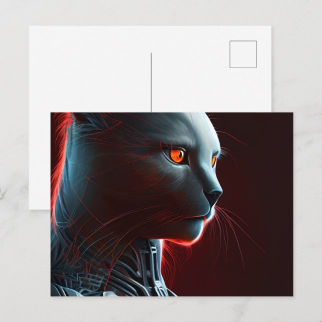Cartes Postales Cat Robotique (Anverso / Reverso)