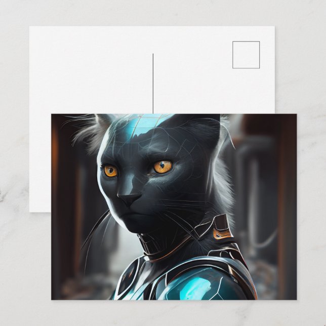 Cartes Postales Cat Robotique (Anverso / Reverso)