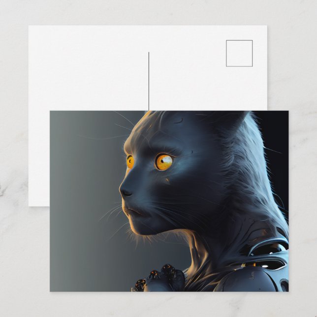 Cartes Postales Cat Robotique (Anverso / Reverso)