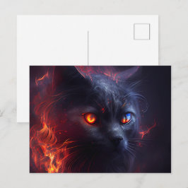 Cartes Postales Cat rouge