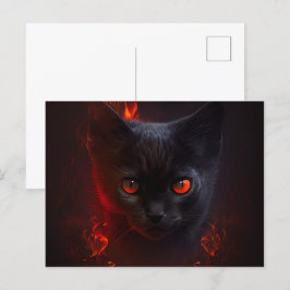 Cartes Postales Cat rouge