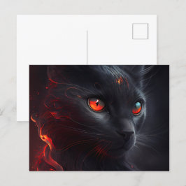 Cartes Postales Cat rouge