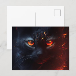Cartes Postales Cat rouge