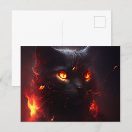 Cartes Postales Cat rouge