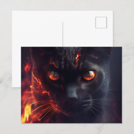 Cartes Postales Cat rouge