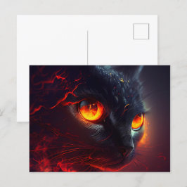 Cartes Postales Cat rouge