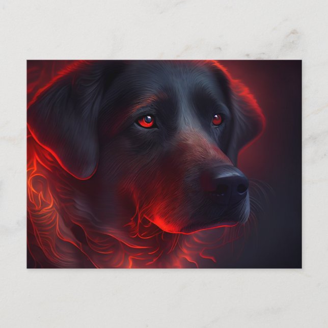 Cartes Postales chien Rouge (Anverso)