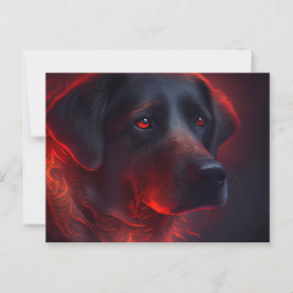 Cartes Postales chien Rouge