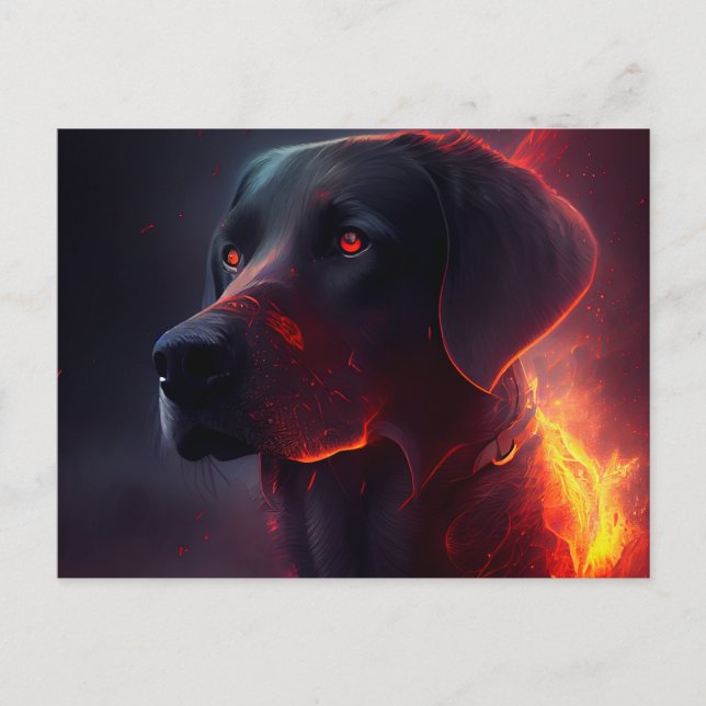 Cartes Postales chien Rouge (Anverso)