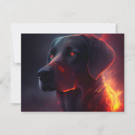 Cartes Postales chien Rouge
