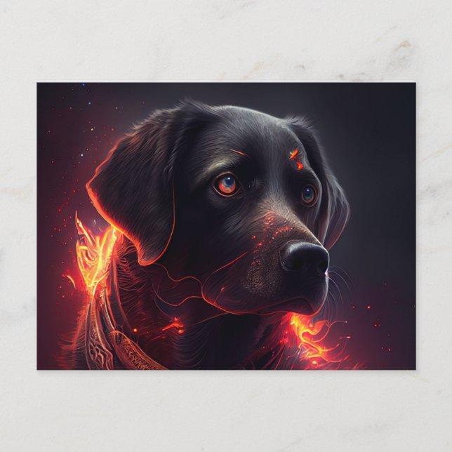 Cartes Postales chien Rouge (Anverso)