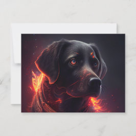 Cartes Postales chien Rouge