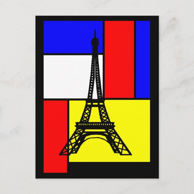 CARTES POSTALES DISEÑOS DE PARÍS POP LOGOS VISUEL (Anverso)
