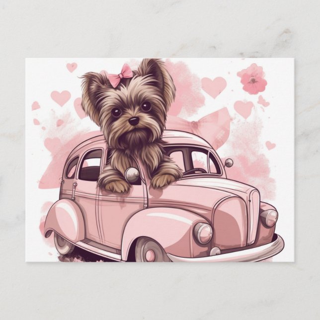 Cartes Postales Dog Yorkshire (Anverso)