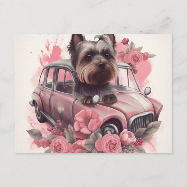 Cartes Postales Dog Yorkshire (Anverso)