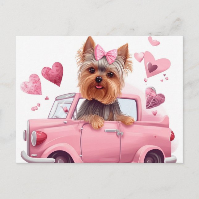 Cartes Postales Dog Yorkshire (Anverso)