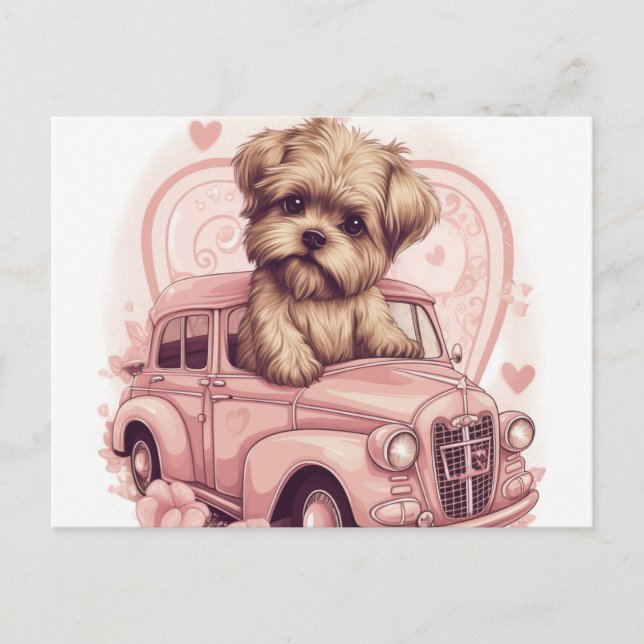 Cartes Postales Dog Yorkshire (Anverso)
