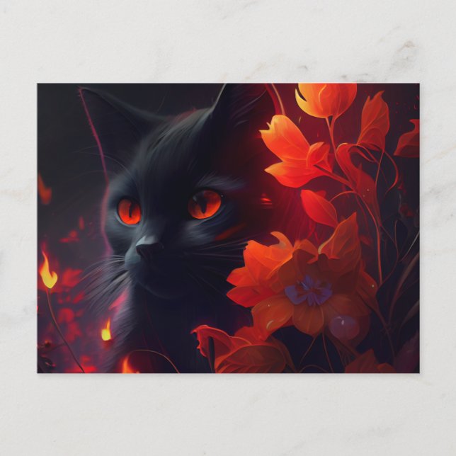 Cartes Postales feu Fleur