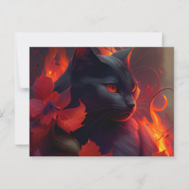 Cartes Postales feu Fleur
