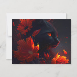 Cartes Postales feu Fleur