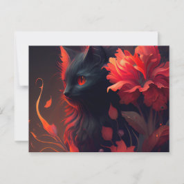 Cartes Postales feu Fleur