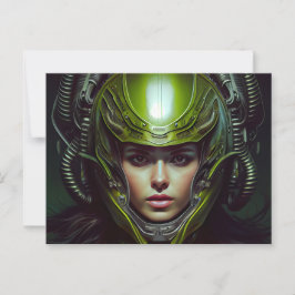 Cartes Postales Fille Futurisme
