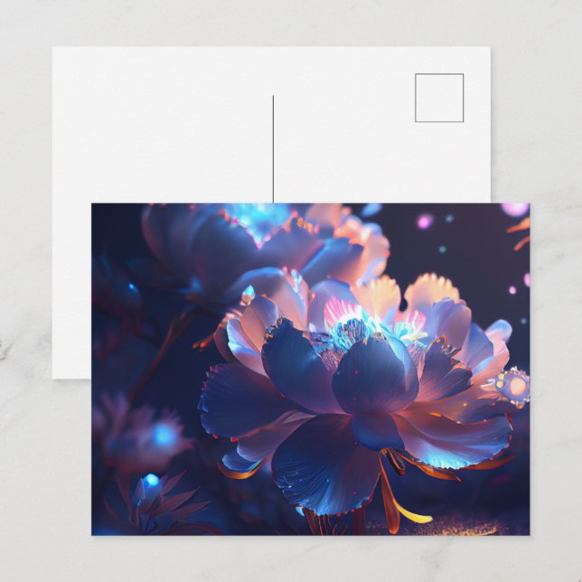 Cartes Postales Fleur (Anverso / Reverso)