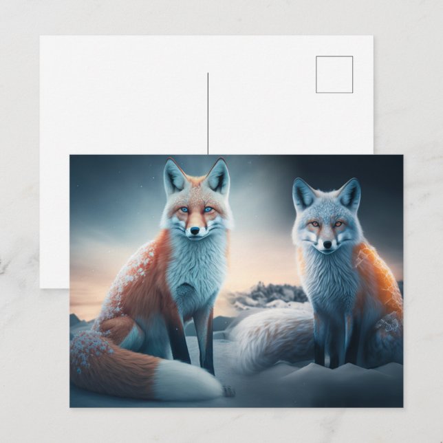 Cartes Postales Fox  (Anverso / Reverso)