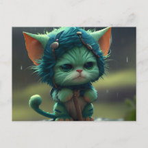 Cartes Postales Green Cats