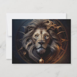 Cartes Postales Lion Zodiac