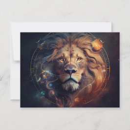 Cartes Postales Lion Zodiac