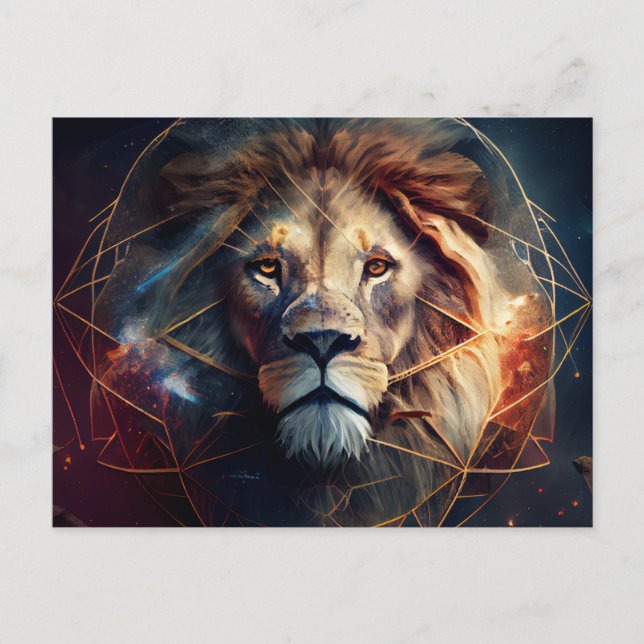 Cartes Postales Lion Zodiac (Anverso)