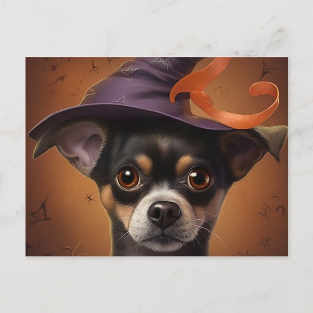 Cartes Postales Puppy Halloween (Anverso)