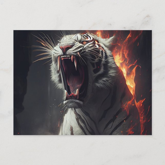 Cartes Postales  White Tiger (Anverso)