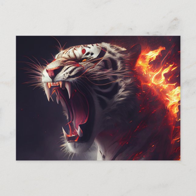 Cartes Postales  White Tiger (Anverso)