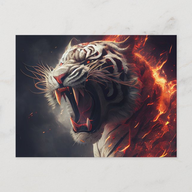 Cartes Postales  White Tiger (Anverso)